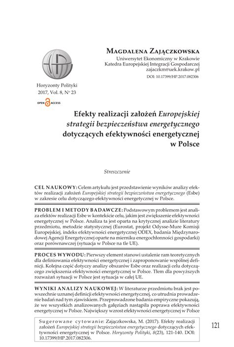 PDF Efekty realizacji założeń Europejskiej strategii bezpieczeństwa