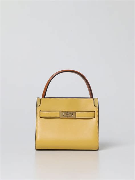 Tory Burch Petite Double Lee Radziwill Bag In Smooth Leather And Suede