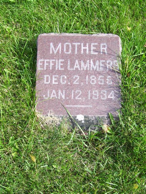 Effie Zeeveld Lammers 1855 1934 Memorial Find A Grave