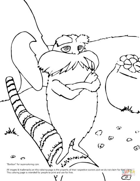 Lorax Coloring Page Free Printable Coloring Pages