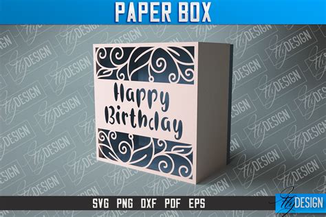 Paper Box Svg Paper Cut Svg Home Design By Fly Design Thehungryjpeg