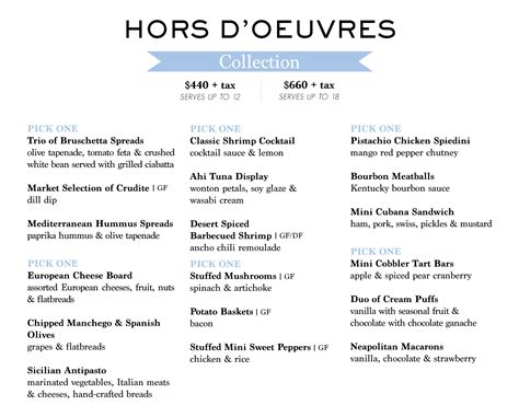 Hors d’oeuvres Collection