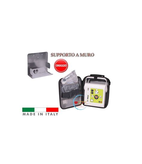 Defibrillatore Semiautomatico Smarty Saver Sm Con Supporto A Muro