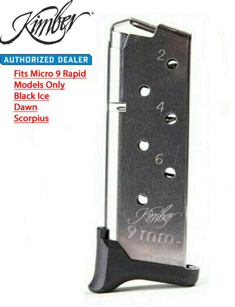 Kimber Micro 9, 9mm 7Rd Magazine, Rapide | Grelly USA