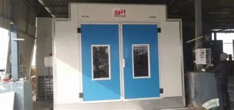 Steel 2 Door Spray Paint Booth Without Base Single Blower Automation