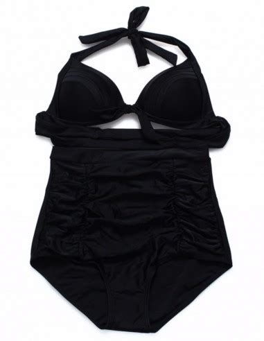 Modera Biquini Vintage Hot Pant Retr Bikini Cintura Alta B