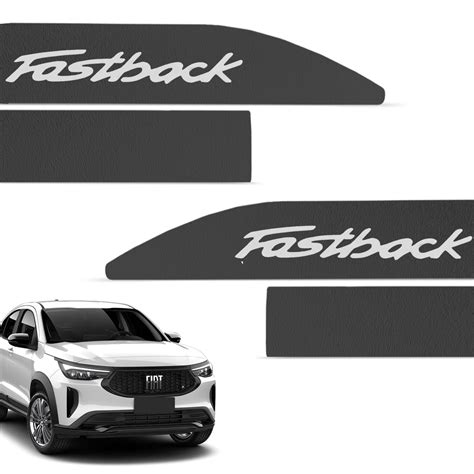 Friso Lateral Fastback A Preto Texturizado General Car