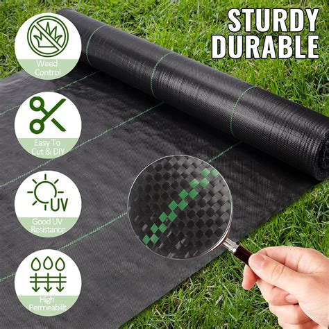 Grassclub 4ft X 100ft Weed Barrier Landscape Fabric Heavy Duty Premium Weed