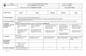 Reflection ON Learner Centered Philosophy TI III Sample Objective 13