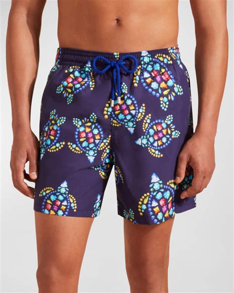 Vilebrequin Mens Vendome Turtles Swim Shorts Neiman Marcus