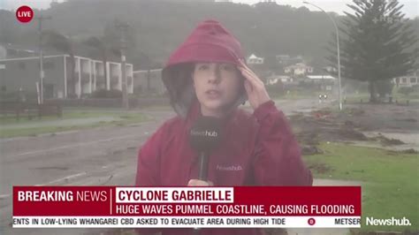 Power Cuts Huge Swells And High Winds As Cyclone Gabrielle Barrels