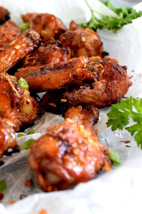 Chili Ginger Garlic Honey Wings Lord Byrons Kitchen Asian Chicken Wings Chicken Wing Sauces