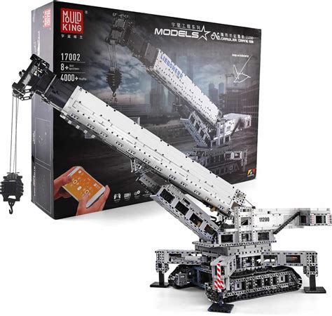 Mould King 17002 Crawler Crane 11200 Raupenkran inkl. RC/Fernsteuerun ...