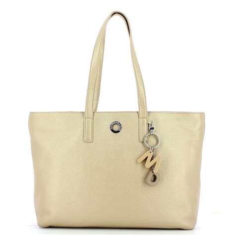 Borsa A Spalla In Pelle Mellow Lux Irish Cream Mandarina Duck