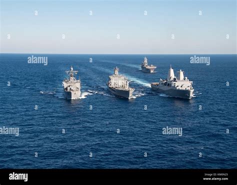 The U.S. Navy Harpers Ferry-class amphibious dock landing ship USS Oak ...