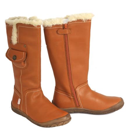 Garvalin Sherbert Girls Tan Leather Waterproof Long Boots Garvalin