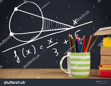 Powerpoint Template Animation Mathematics Blackboard Graphics Of