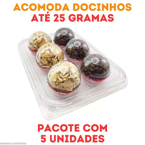 Embalagem Flipball De 6 Cavidades Cristal 5 Unidades