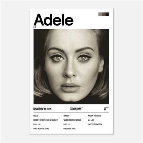 Adele 25 Album Cover Poster Print