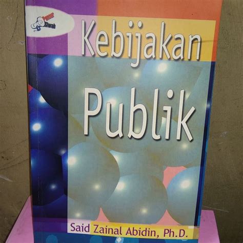 Jual Buku Ori Kebijakan Publik Di Lapak Boby Bookstore Bukalapak