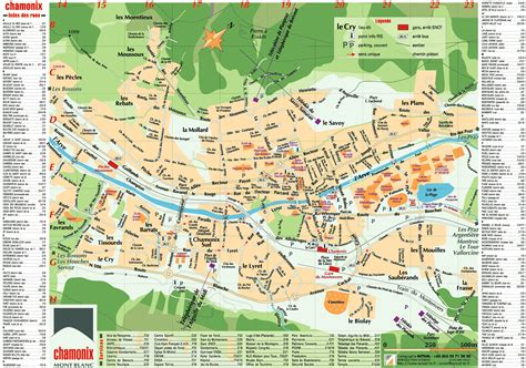 Chamonix Town Maps, Les Houches Town and Argentiere Village Map | Town map, Tourist destinations ...