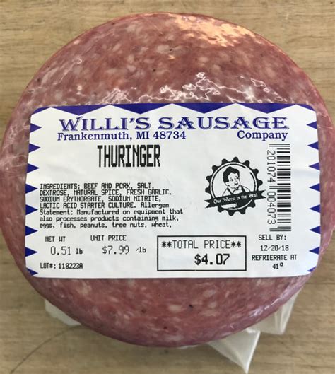 Thuringer – Willi's Sausage Company