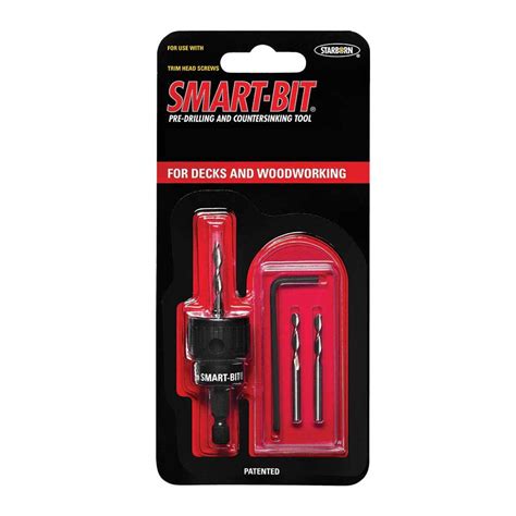 Starborn Smart Bit Pre Drilling And Countersinking Tool For Wood Red