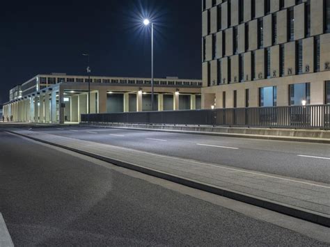 Nighttime Urban Architecture In Berlin Germany HDRi Maps And Backplates