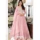 Buy Baby Pink Designer Wedding Wear Heavy Faux Georgette Anarkali Suit