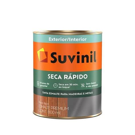 Tinta Esmalte Seca Rápido Acetinado Base A2 Suvinil 800ml Casa Costa