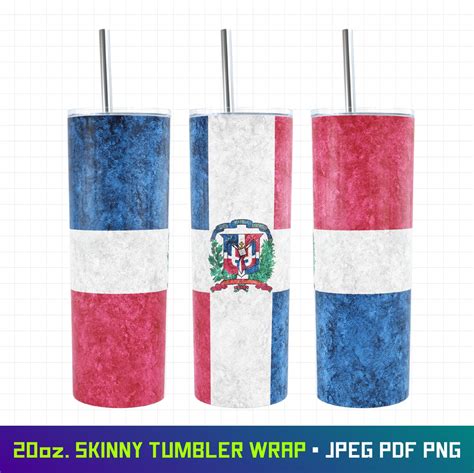 Dominican Republic Dominican Flag Dominican 20oz Tumbler Wrap Dr