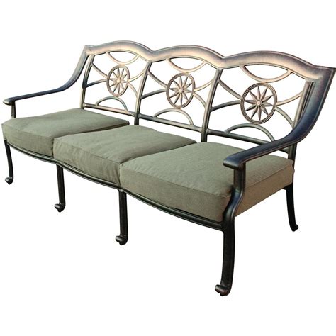 Darlee Ten Star 7 Piece Cast Aluminum Patio Conversation Seating Set