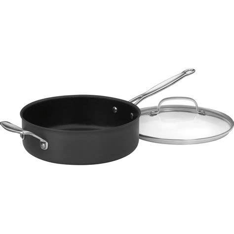 Cuisinart Chef S Classic Nonstick Hard Anodized 5 5 Qt Covered Saute Pan Fry Pans And Skillets