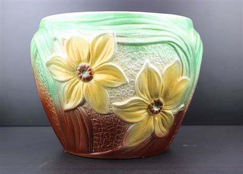 Cache Pot Fleuri Tournesol Art Nouveau Catawiki