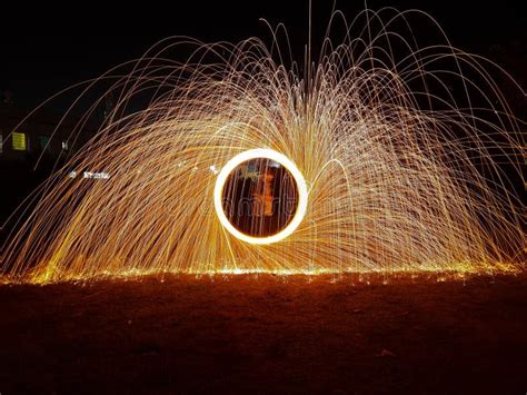 Steel Wool Photography Stock Image Image Of Line Burning 223754219