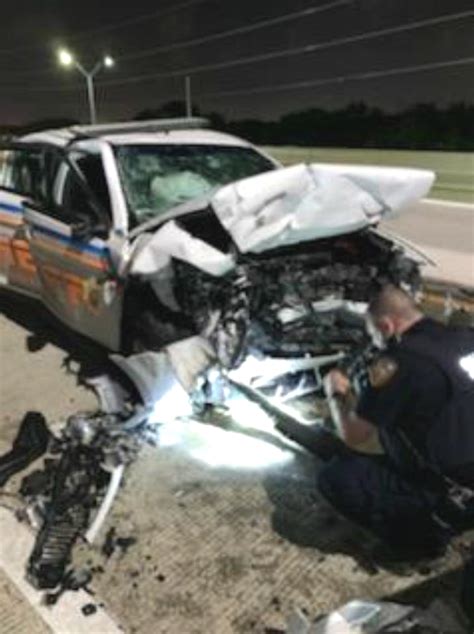 Suspected Drunken Driver Slams Into Patrol Car Killing Prisoner Under