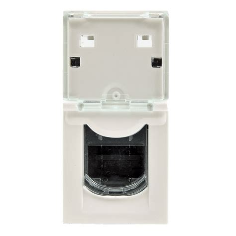 Legrand Program Mosaic RJ45 Cat5e UTP 1Modul széles fehér aljzat 076551