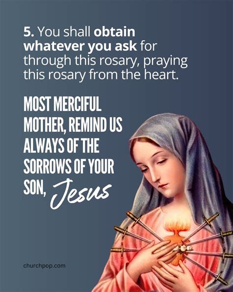 How To Pray The Sorrows Rosary Our Ladys Miraculous Promises