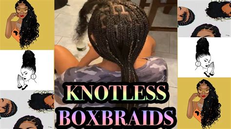 How To Do Knotless Box Braids Diy Tutorial Youtube