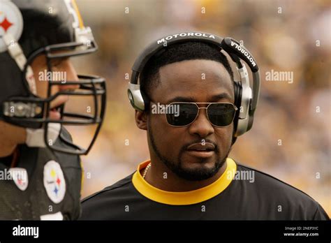 Pittsburgh Steelers Coach Mike Tomlin Stands On The Sidelines During A