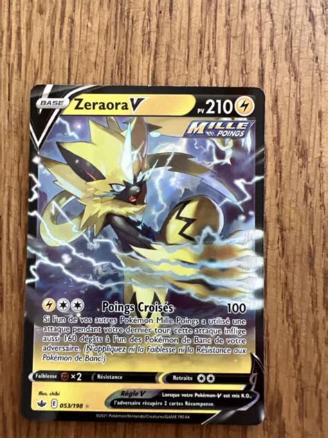 Carte Pok Mon Zeraora V Eb Ep E Bouclier R Gne De Glace Fr