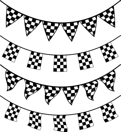 Bunting Banner Checkered Racing Flag, Banner Drawing, Flag Drawing ...