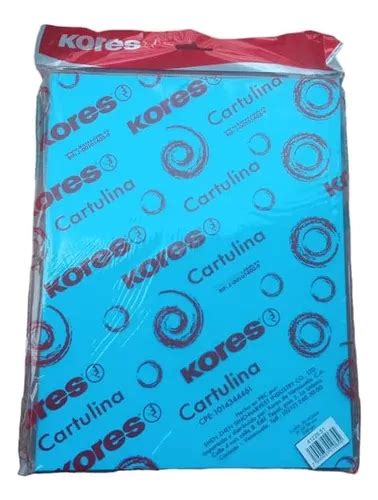 Cartulina Tama O Carta Color Azul Claro Marca Kores Paq X Mercadolibre