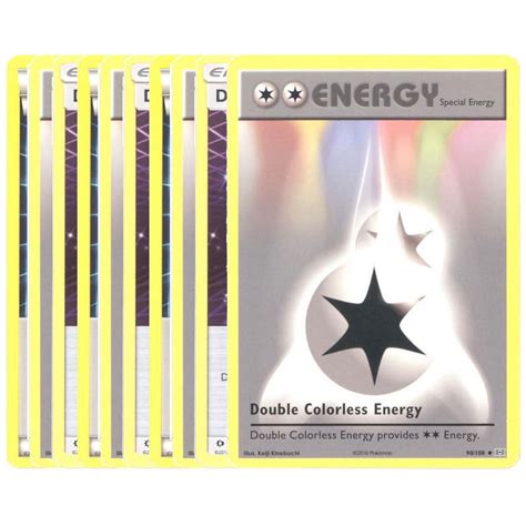 Pokemon Card Lot Of 10 Double Colorless Energy Cards 2012 2018