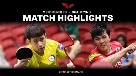 An Jaehyun Vs Liao Cheng Ting MS Qual Singapore Smash 2023 YouTube