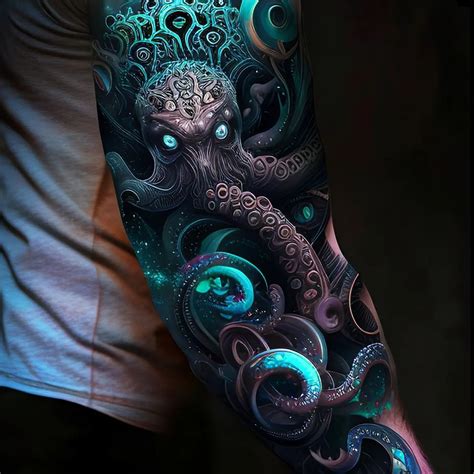 realistic octopus tattoo sleeve designs  natural artistry