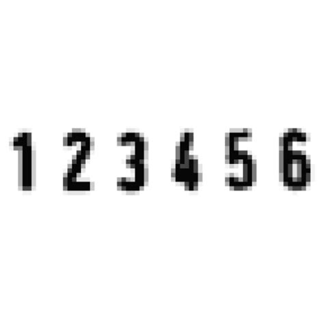 Razítko Trodat 4836, 6 míst, 3,8 mm, číslovačka