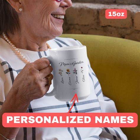 Personalized Mothers Day Mug Custom Name Mug T For Grandmother