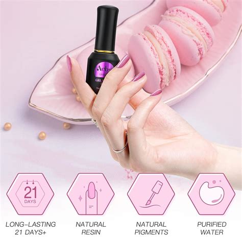 Aubss Juego De Esmaltes De U As De Gel Colores Pastel Natural Neutro Nude Kit De