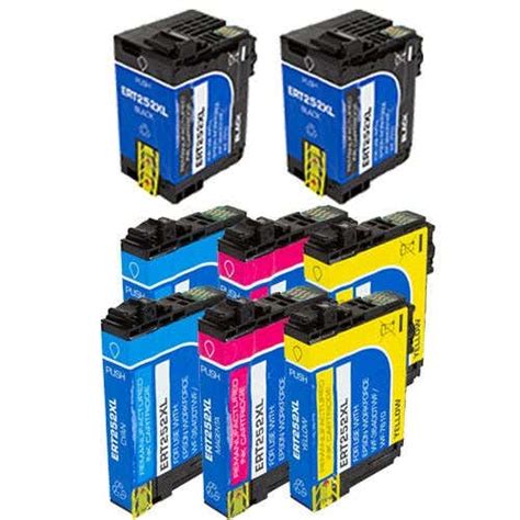 Epson 252xl Remanufactured High Yield Ink Cartridge 8 Pack